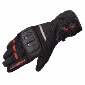 KOMINE GK-846 Protective winter gloves-S/RED/BLACK